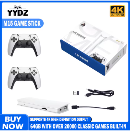 Rediscover Classic Gaming with the M15 Retro Game Console 64 GB